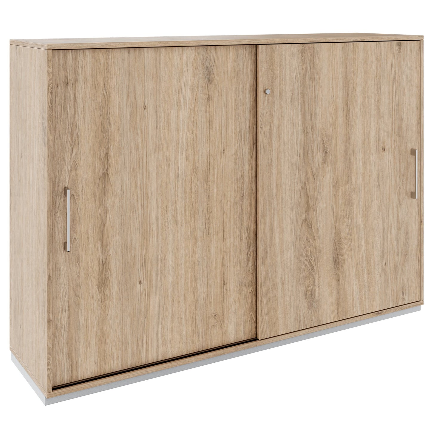 Armoire à portes coulissantes PRO | 3 OH, 800 - 1600 x 1140 mm, chêne naturel