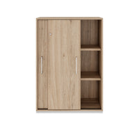 Armoire à portes coulissantes PRO | 3 OH, 800 - 1600 x 1140 mm, chêne naturel