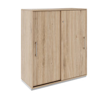 PRO sliding door wardrobe | 3 OH, 800 - 1600 x 1140 mm, natural oak