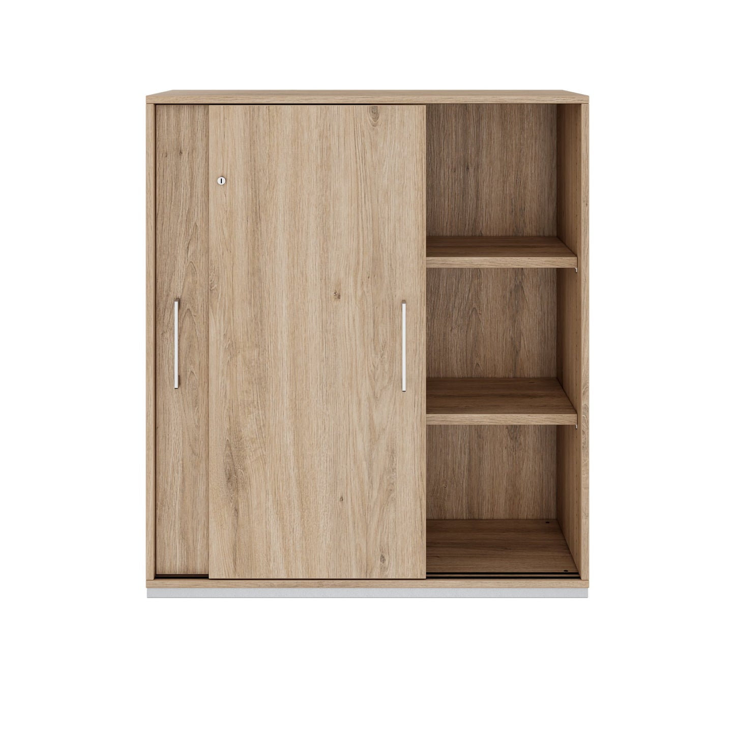 Armoire à portes coulissantes PRO | 3 OH, 800 - 1600 x 1140 mm, chêne naturel