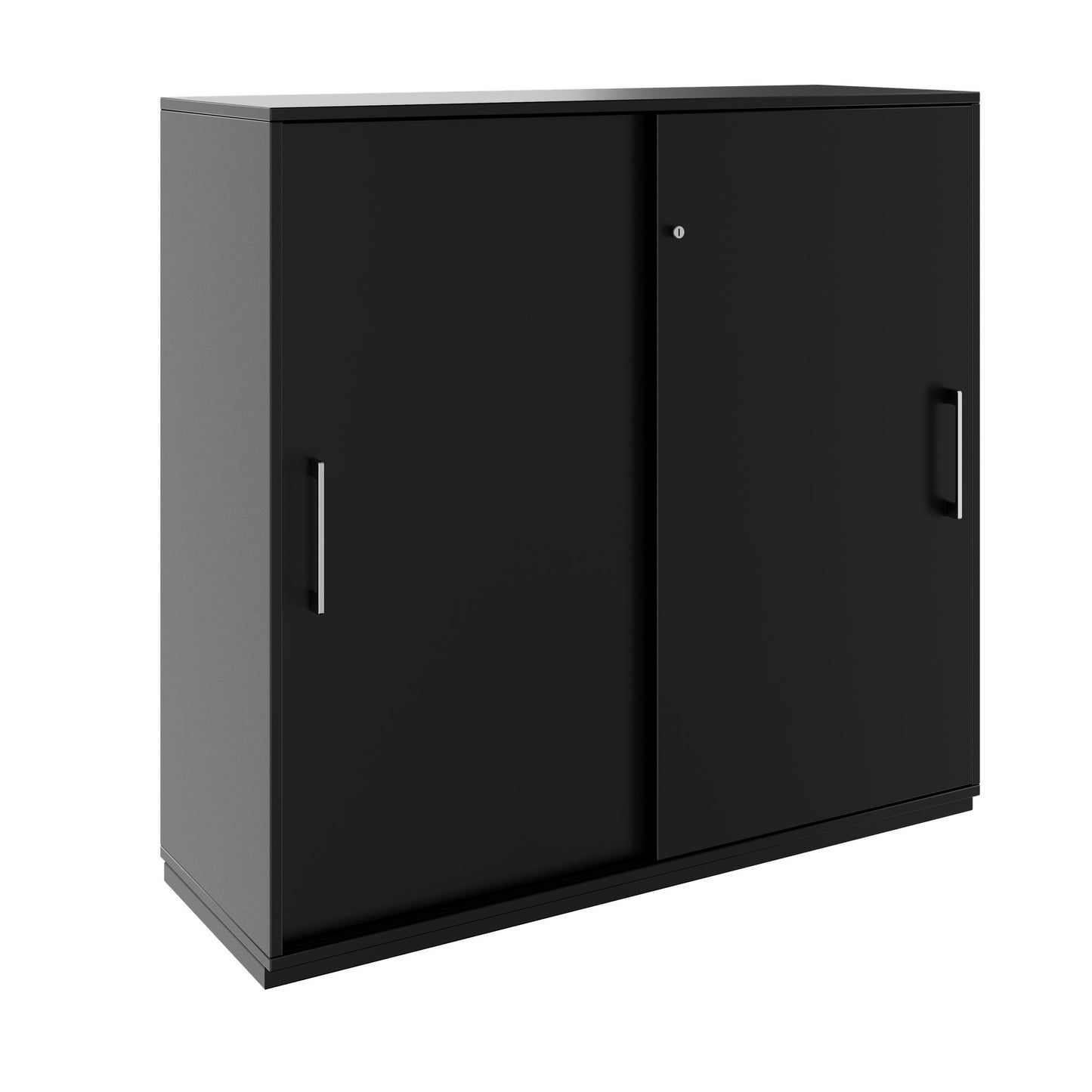 PRO sliding door wardrobe | 3 OH, 800 - 1600 x 1140 mm, black