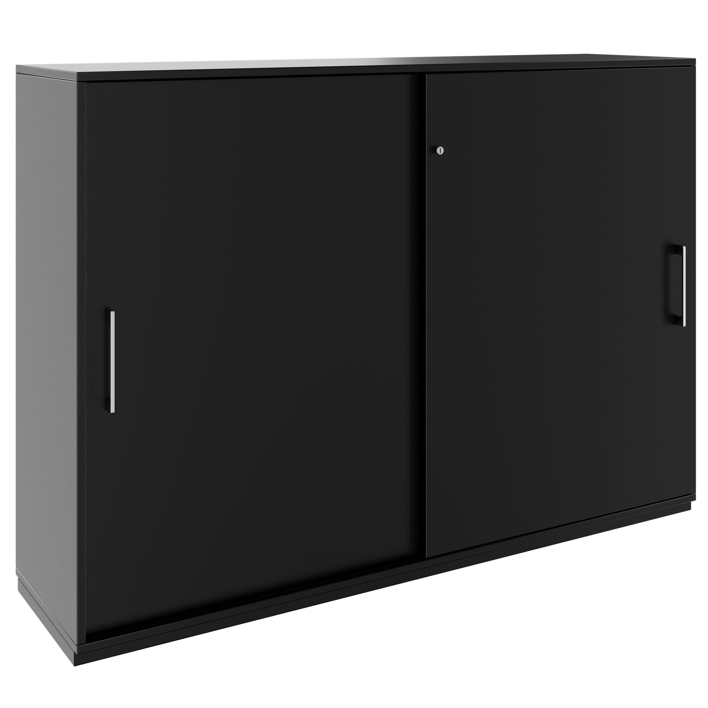 PRO sliding door wardrobe | 3 OH, 800 - 1600 x 1140 mm, black