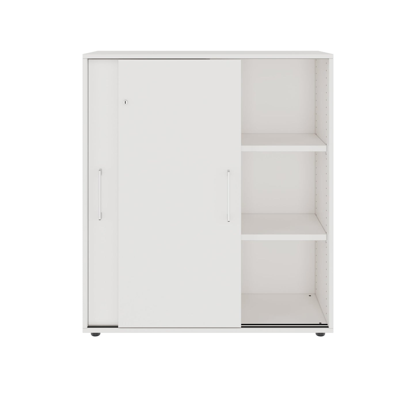 PRO Armoire de porte coulissante | 3 oh, 800 - 1600 x 1140 mm, blanc