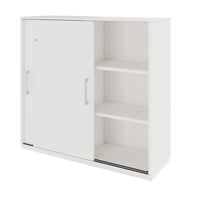 PRO Armoire de porte coulissante | 3 oh, 800 - 1600 x 1140 mm, blanc