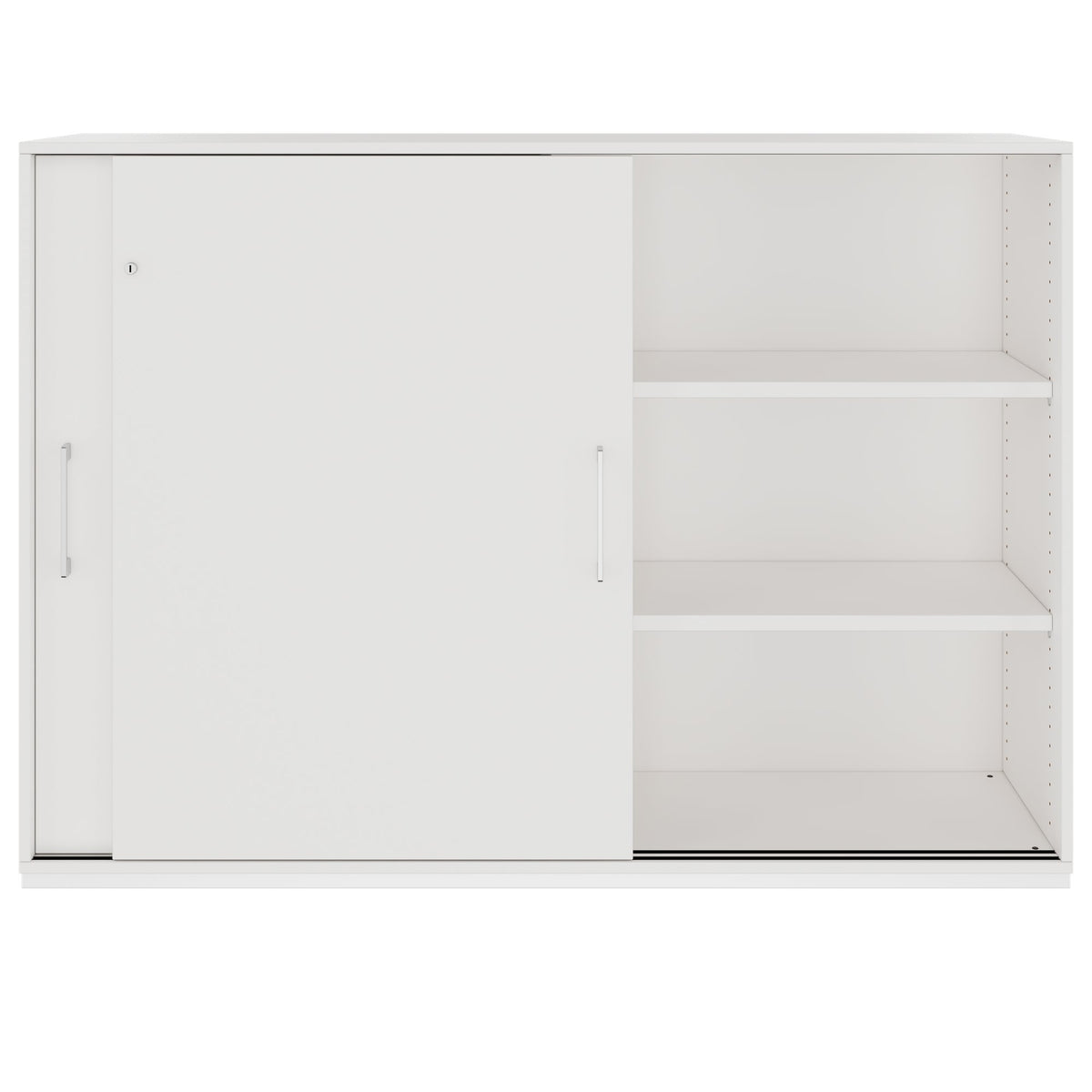 PRO Cabinet di porta scorrevole | 3 OH, 800 - 1600 x 1140 mm, bianco - 3 Lightbox Main Image