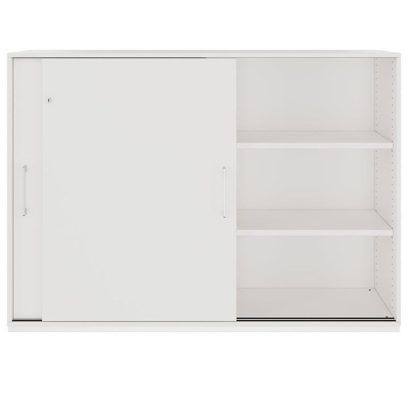 PRO Cabinet di porta scorrevole | 3 OH, 800 - 1600 x 1140 mm, bianco - 3 Main Image