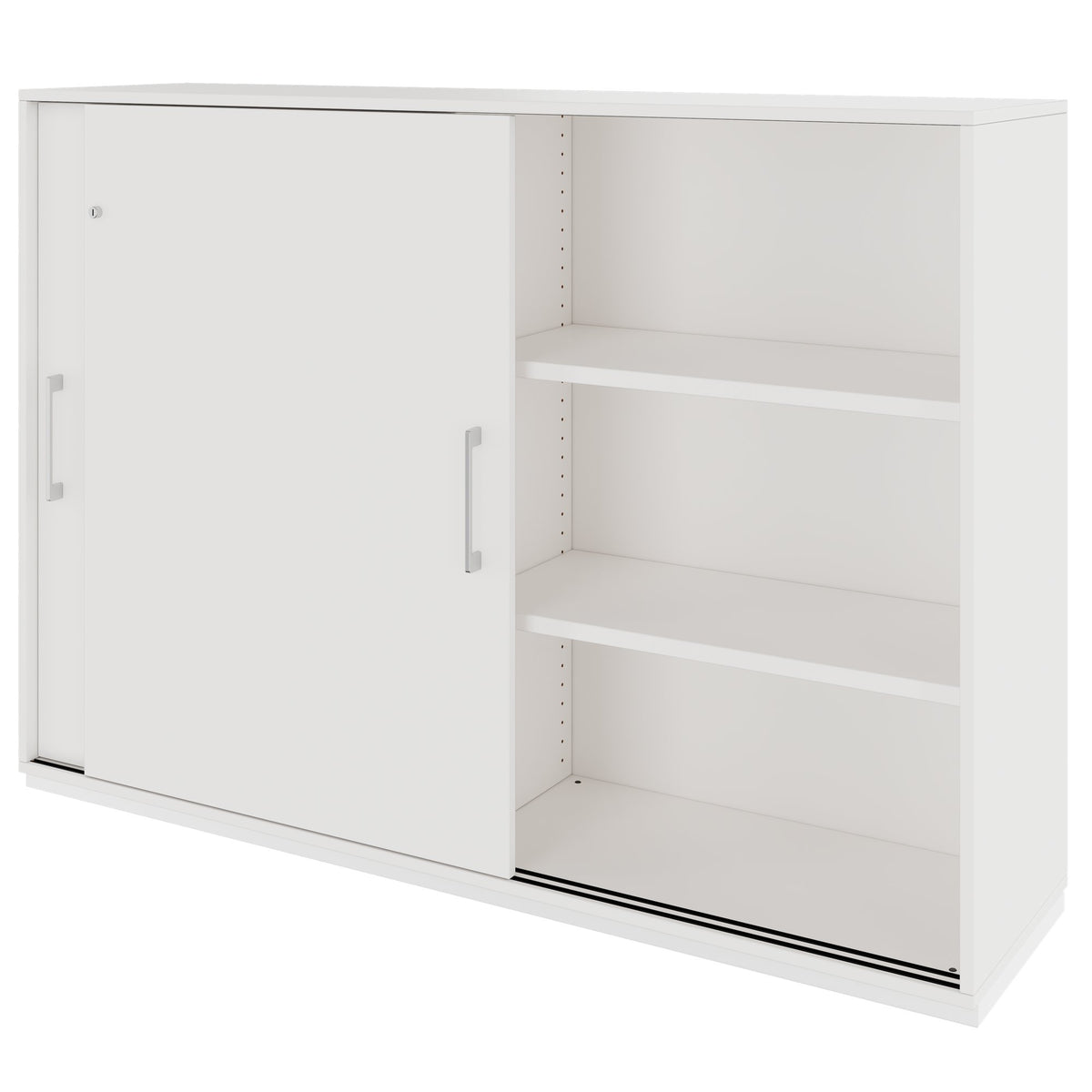 PRO Cabinet di porta scorrevole | 3 OH, 800 - 1600 x 1140 mm, bianco - 4 Lightbox Main Image