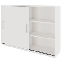 PRO Armoire de porte coulissante | 3 oh, 800 - 1600 x 1140 mm, blanc