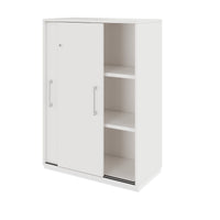 PRO Armoire de porte coulissante | 3 oh, 800 - 1600 x 1140 mm, blanc