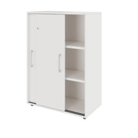 PRO Armoire de porte coulissante | 3 oh, 800 - 1600 x 1140 mm, blanc