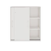 PRO Armoire de porte coulissante | 3 oh, 800 - 1600 x 1140 mm, blanc