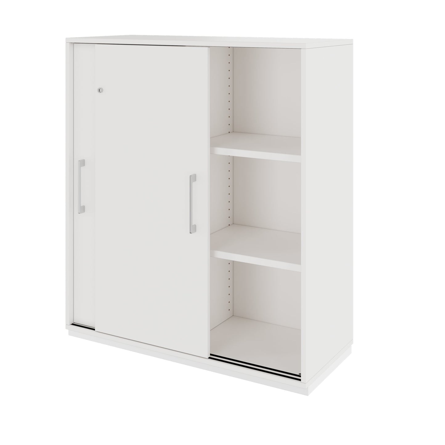 PRO Armoire de porte coulissante | 3 oh, 800 - 1600 x 1140 mm, blanc