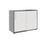 PRO Cabinet di porta scorrevole | 2 OH, 800 - 1600 x 770 mm, grafite / bianco