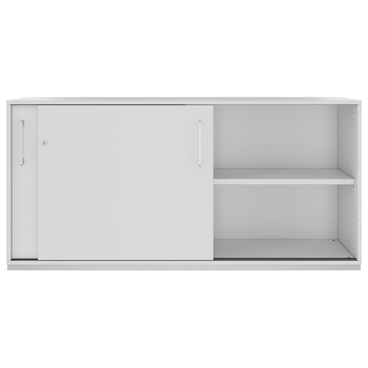 PRO sliding door wardrobe | 2 OH, 800 - 1600 x 770 mm, gray - 3 Lightbox Main Image
