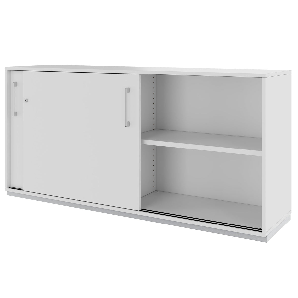 PRO sliding door wardrobe | 2 OH, 800 - 1600 x 770 mm, gray - 4 Lightbox Main Image