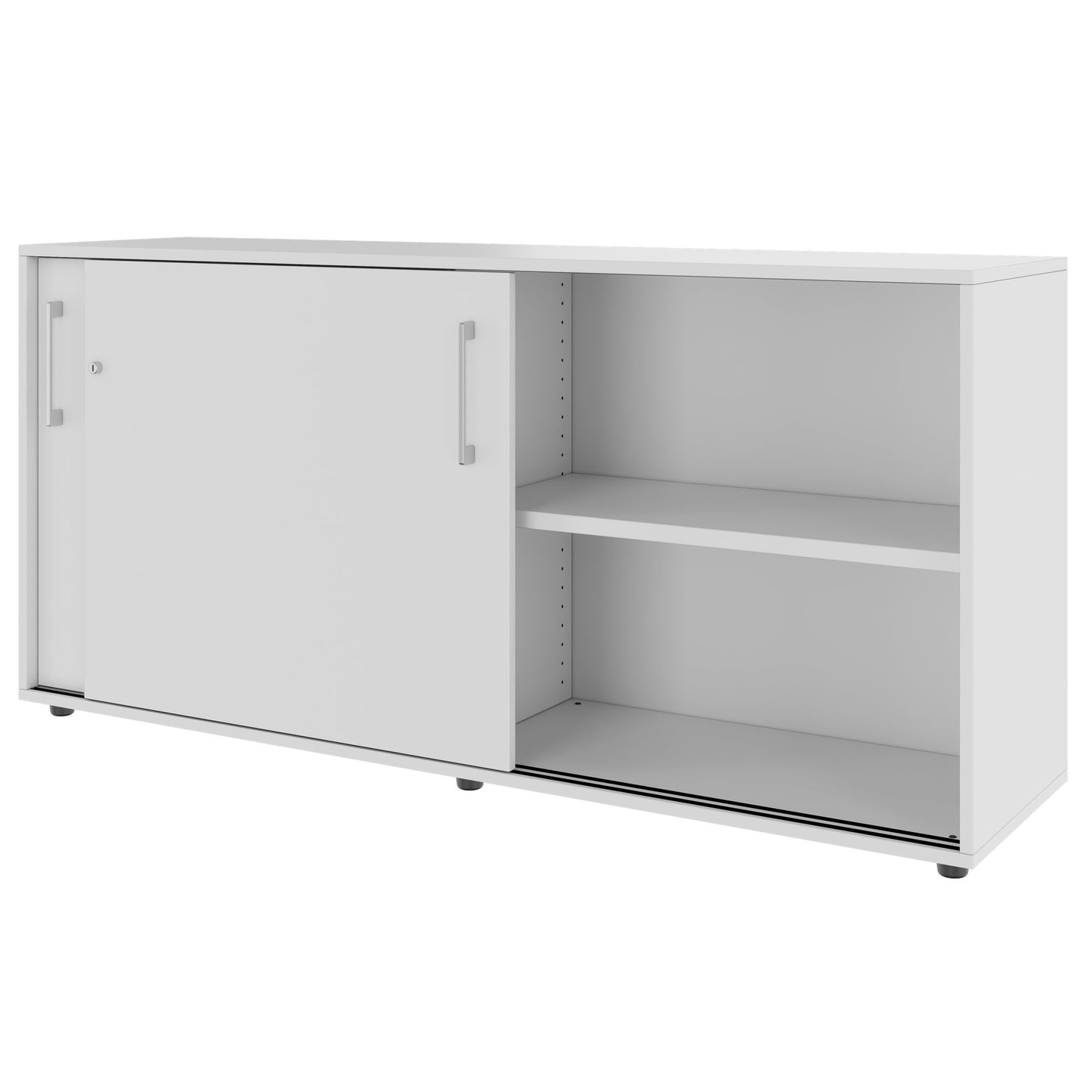 Armoire à portes coulissantes PRO | 2 OH, 800 - 1600 x 770 mm, gris