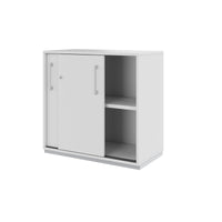 PRO Armoire de porte coulissante | 2 oh, 800 - 1600 x 770 mm, gris