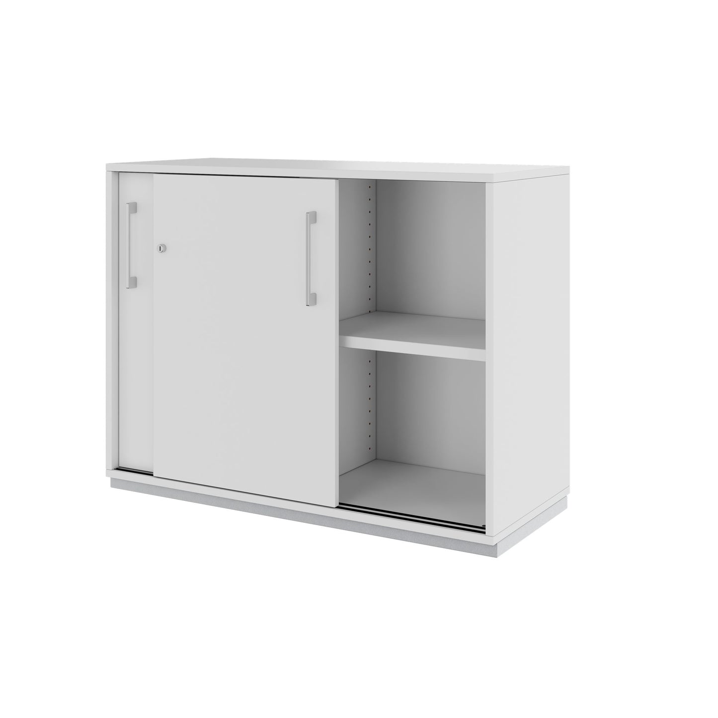 Armoire à portes coulissantes PRO | 2 OH, 800 - 1600 x 770 mm, gris