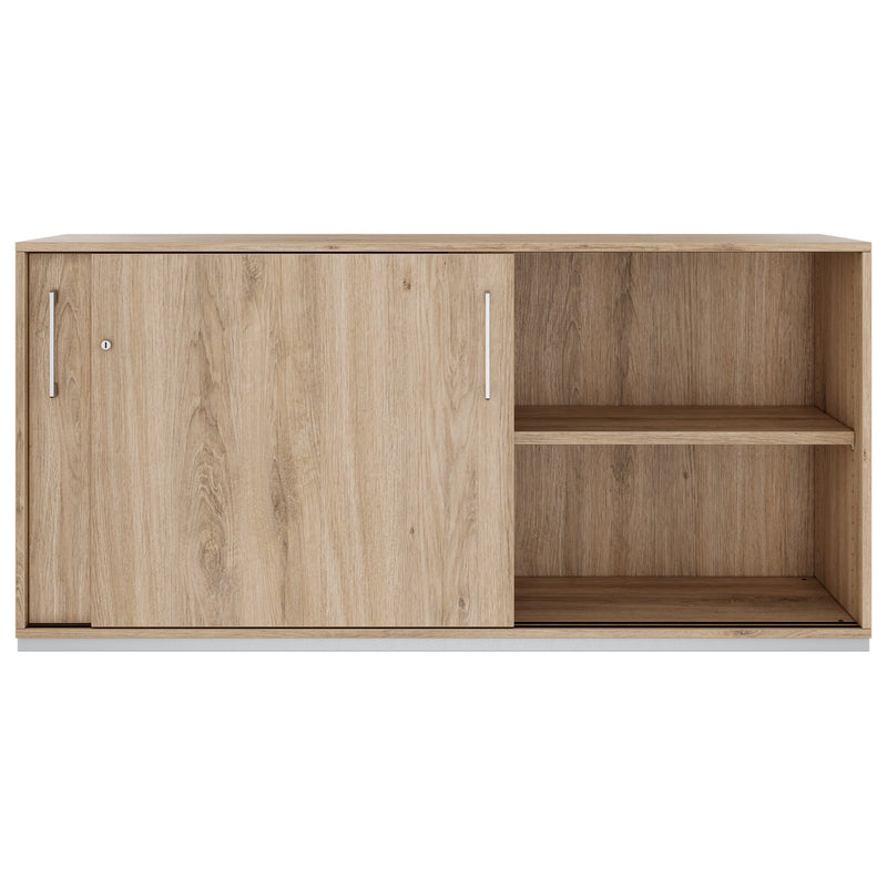 PRO Armoire à portes coulissantes | 2 OH, 800 - 1600 x 770 mm, chêne naturel  - 3 Main Image