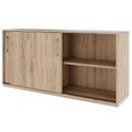 PRO Armoire à portes coulissantes | 2 OH, 800 - 1600 x 770 mm, chêne naturel  - 4 Thumbnail Image