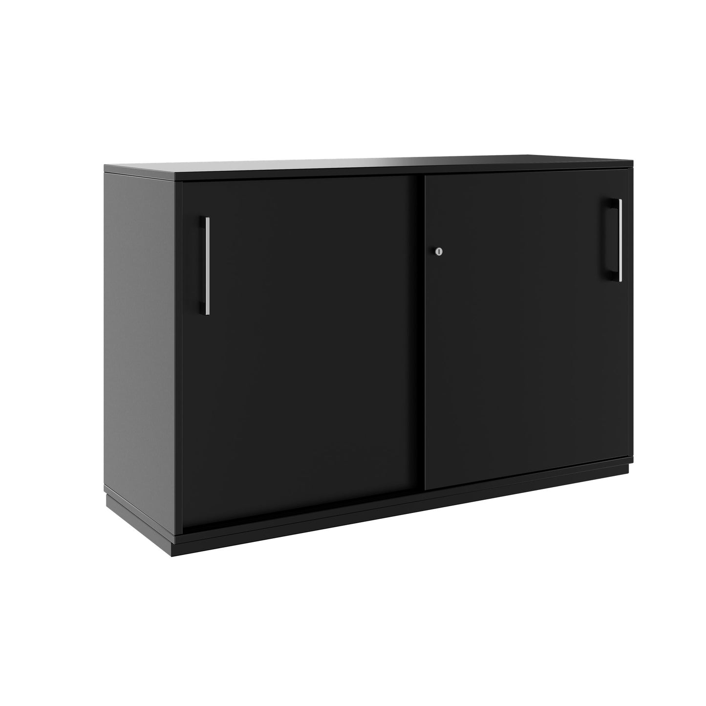 PRO sliding door wardrobe | 2 OH, 800 - 1600 x 770 mm, black