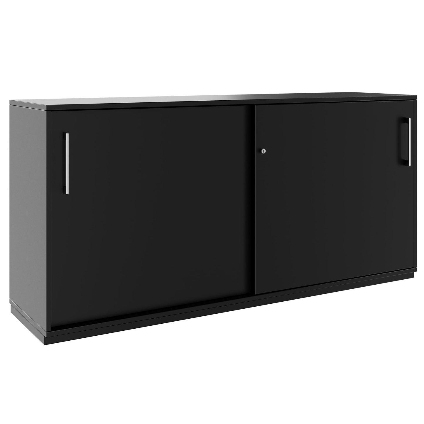 PRO sliding door wardrobe | 2 OH, 800 - 1600 x 770 mm, black