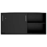 PRO sliding door wardrobe | 2 OH, 800 - 1600 x 770 mm, black