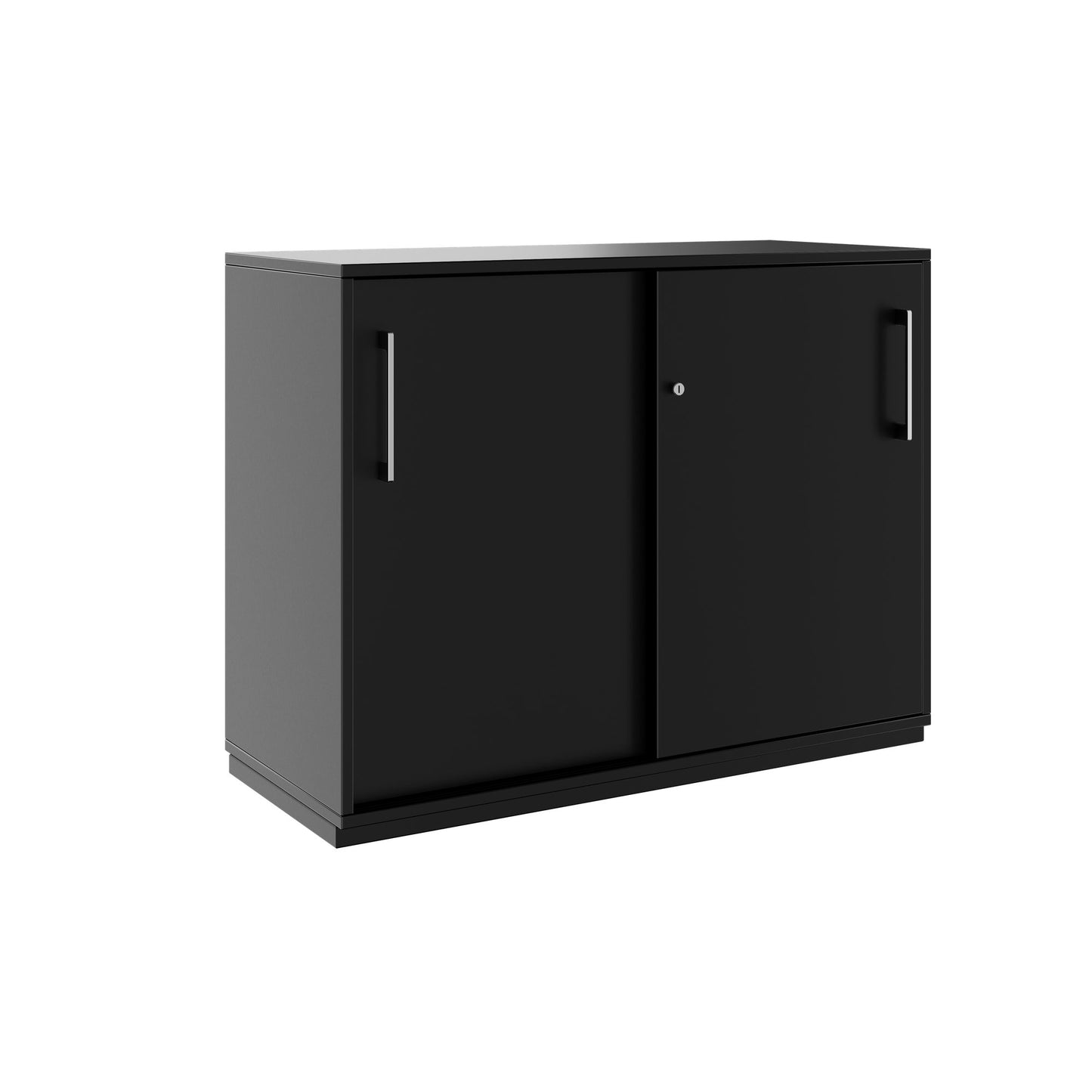 PRO sliding door wardrobe | 2 OH, 800 - 1600 x 770 mm, black