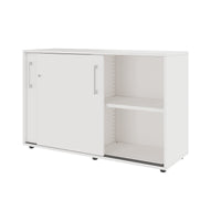 PRO Armoire de porte coulissante | 2 oh, 800 - 1600 x 770 mm, blanc