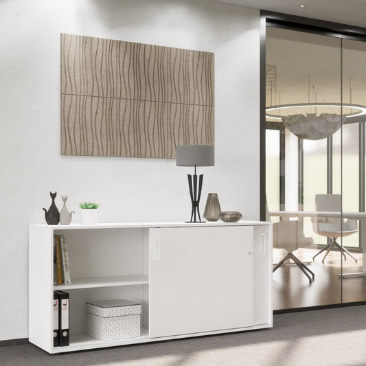 NOVA Cabinet di porta scorrevole | 2 oh, 1640 x 740 mm, bianco