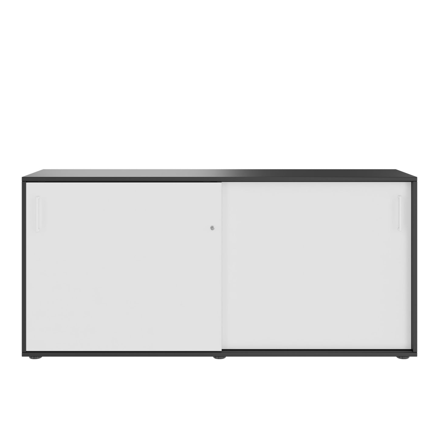 NOVA Cabinet di porta scorrevole | 2 OH, 1640 x 740 mm, antracite / bianco