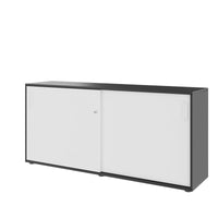 NOVA Cabinet di porta scorrevole | 2 OH, 1640 x 740 mm, antracite / bianco