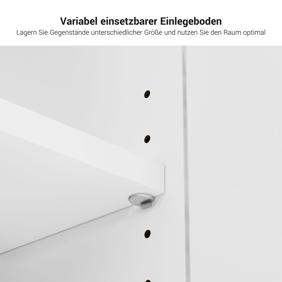NOVA sliding door wardrobe | 3 shelves, 1640 x 1085 mm, maple/white - 13 Lightbox Main Image