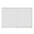 NOVA sliding door wardrobe | 3 shelves, 1640 x 1085 mm, maple/white - 6 Thumbnail Image