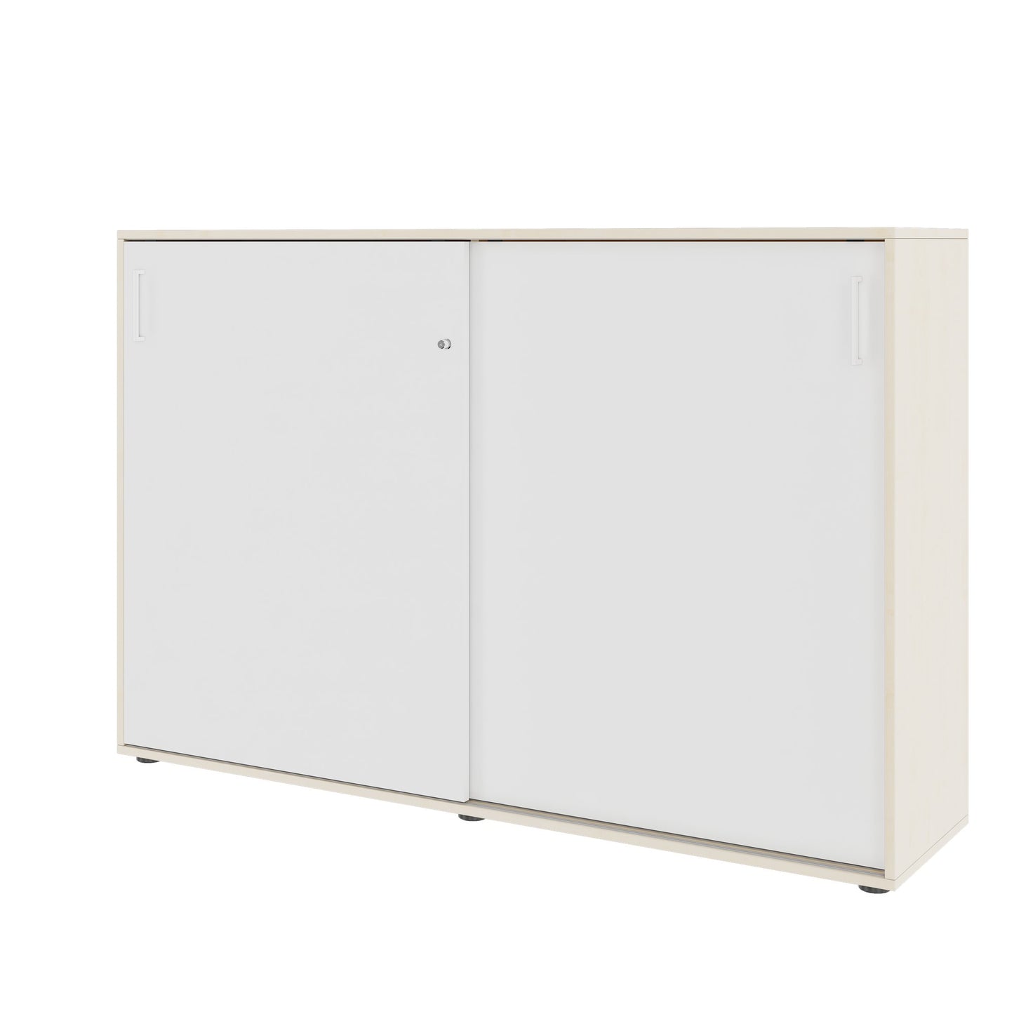 NOVA Armoire de porte coulissante | 3 oh, 1640 x 1085 mm, érable / blanc