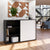 NOVA Cabinet di porta scorrevole | 3 OH, 1640 x 1085 mm, antracite / bianco