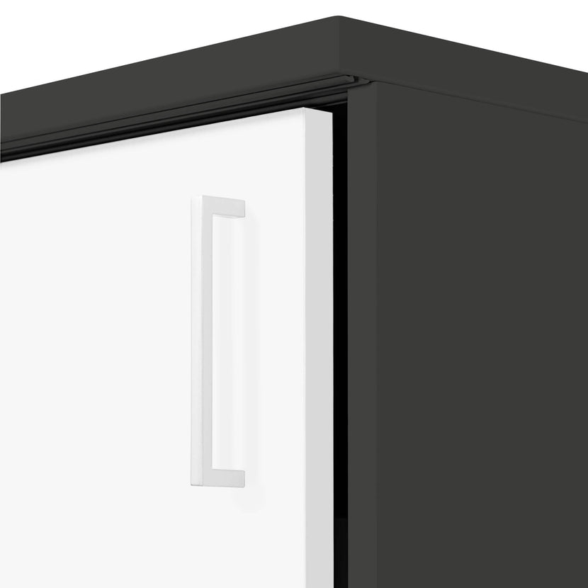 NOVA Sliding door cabinet | 3 Oh, 1640 x 1085 mm, anthracite / white