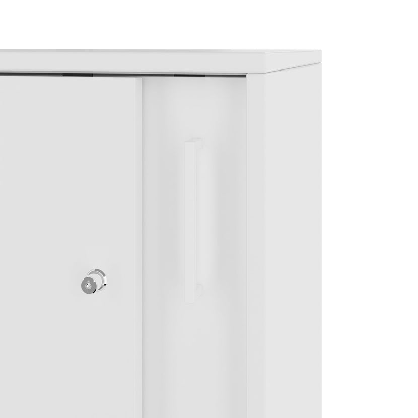 NOVA Schiebetürenschrank | 3 OH, 1640 x 1085 mm, Weiß
