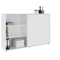 NOVA Sliding door cabinet | 3 Oh, 1640 x 1085 mm, white