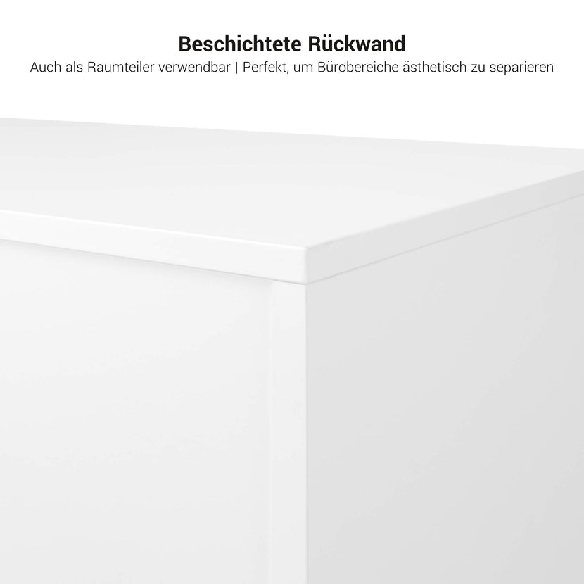 NOVA Schiebetürenschrank | 3 OH, 1640 x 1085 mm, Weiß