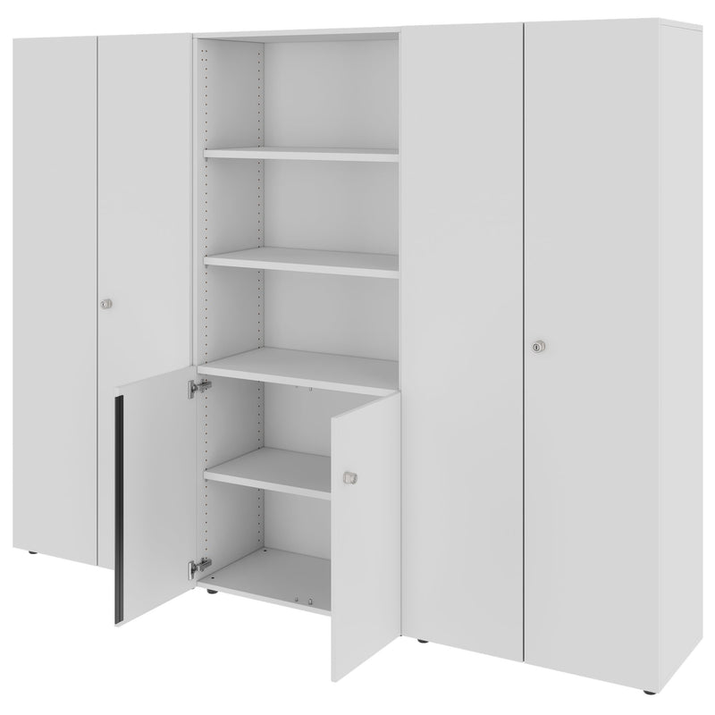 PRO Schrankwand | 5 OH, 2400 x 1880 mm, Grau - 4 Main Image