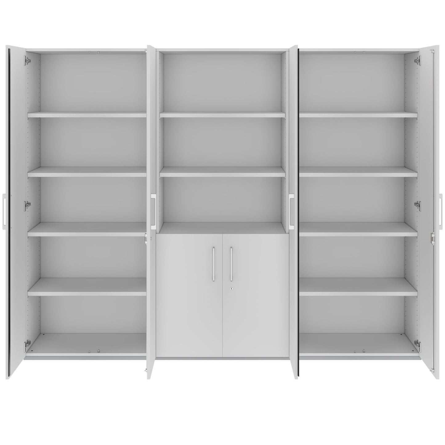 PRO Parete muro | 5 OH, 2400 x 1880 mm, grigio