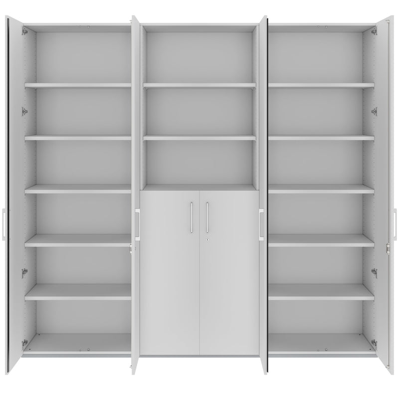 PRO wall unit | 6 OH, 2400 x 2250 mm, gray - 3 Main Image