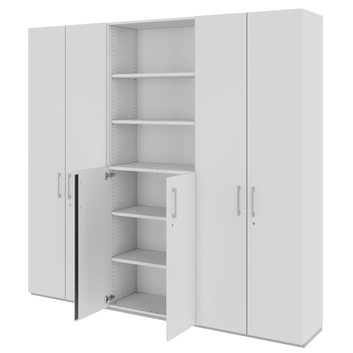 PRO wall unit | 6 OH, 2400 x 2250 mm, gray - 4 Lightbox Main Image