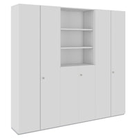 PRO wall unit | 6 OH, 2400 x 2250 mm, gray