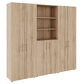 PRO Cabinet wall | 6 OH, 2400 x 2250 mm, Natural oak  - 1 Thumbnail Image