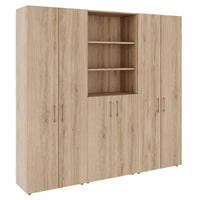 PRO wall unit | 6 OH, 2400 x 2250 mm, natural oak