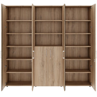 PRO wall unit | 6 OH, 2400 x 2250 mm, natural oak