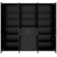 PRO Parete muro | 6 OH, 2400 x 2250 mm, nero