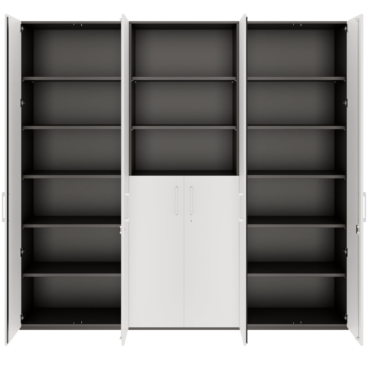 PRO Wall wall | 6 Oh, 2400 x 2250 mm, graphite / white - 4 Lightbox Main Image